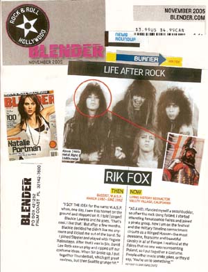 Rik Fox in Blender Magazine